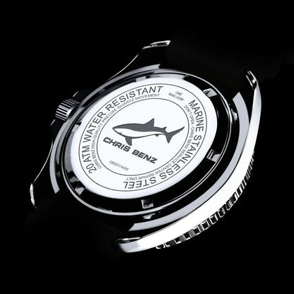 Chris Benz One CBO-B-KB-SI Herren Uhr • Hai-Proof • Saphirglas