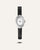 Mockberg Belle Oval Petite MB1413 Damen Armbanduhr Schwarz • Mineralglas • Lederarmband