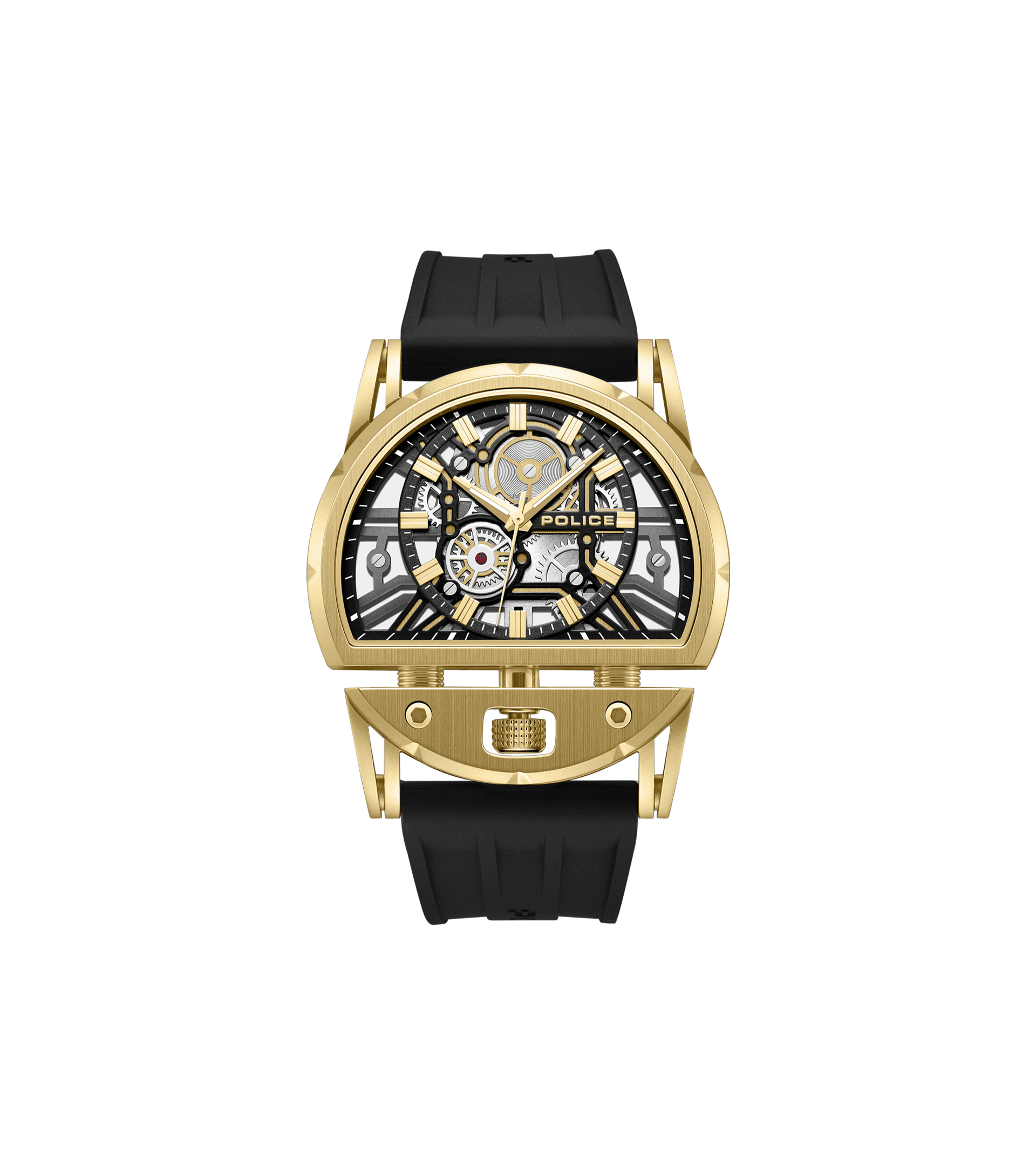 Police Daintree 2.0 PEWGM0081508 Herren • 46x53mm Gehäuse mit Gold-IP-Beschichtung • 5 ATM Wasserdicht