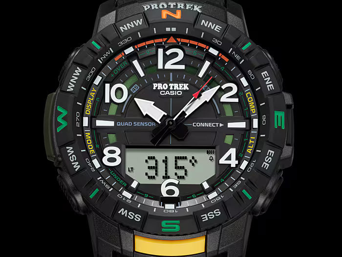 Casio PRO TREK PRT-B50-1 Uhr • Bluetooth®-Technologie • Quad-Sensor