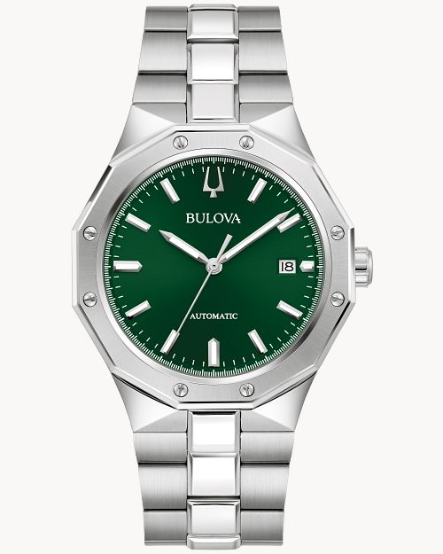 Bulova Classic Prestige 96B464 Herrenuhr Grün • Automatikwerk • Saphirglas