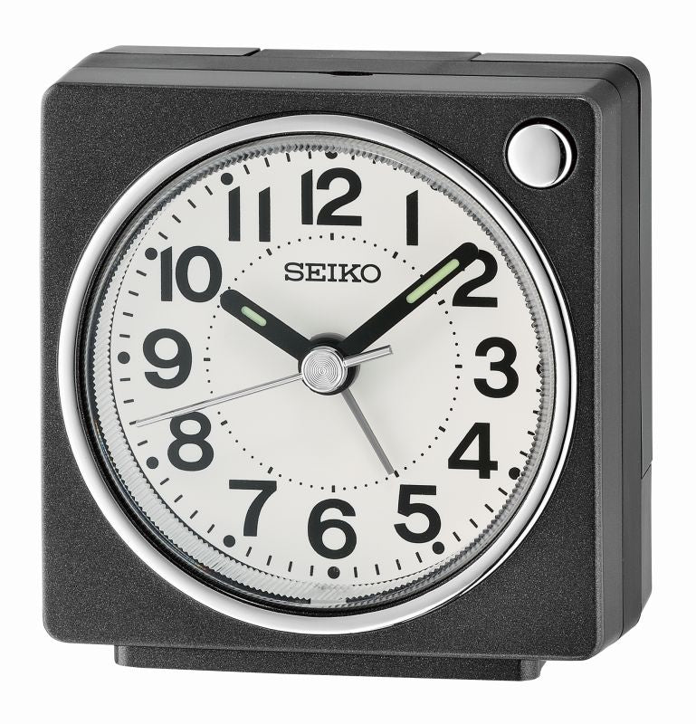 Seiko QHE196K Wecker Beige • Geräuschloser Sweep-Sekundenzeiger • Alarm & Snooze