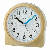 Seiko Alarm Light QHE210B Wecker Braun • Geräuschloses Sweep-Uhrwerk • LED-Nachtlicht