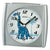 Seiko QHE212S Wecker Silberfarben • Dino-Motiv • Lichtfunktion