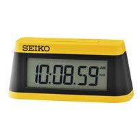 Seiko QHL091Y Tischuhr Gelb • LCD-Digitalanzeige • Alarm mit Schlummerfunktion