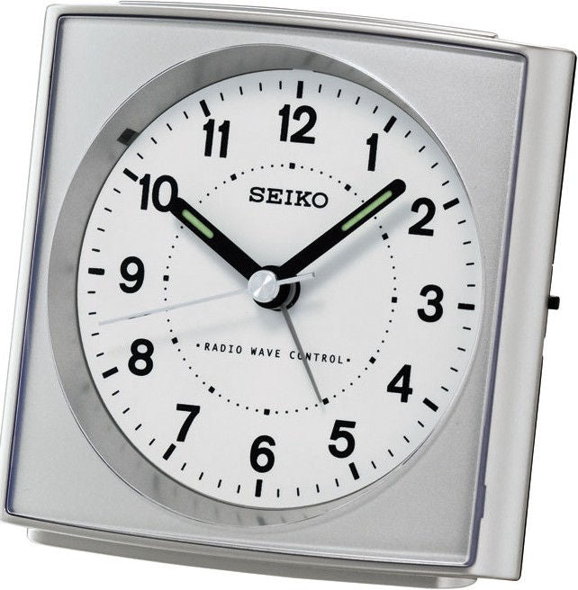 Seiko QHR022S Funkwecker Silber • Funk-Synchronisation (DCF77) • Acrylglas