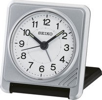 Seiko QHT015S Reisewecker Silber • Analoges Quarzwerk • Leuchtzeiger & Snooze