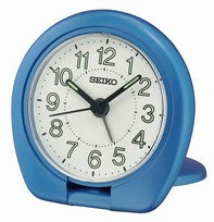 Seiko QHT018L Wecker Blau • Analoge Zeitanzeige • LumiBrite-Zeiger