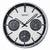 Seiko QXA823S Wanduhr Silber • Aluminium-Gehäuse • Thermometer & Hygrometer