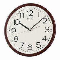Seiko QXA847B Wanduhr Braun • Geräuschloses Sweep-Uhrwerk • Klassisches Design