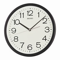 Seiko QXA847K Wanduhr Schwarz • Stufenalarm mit Schlummerfunktion • Zifferblatthintergrundbeleuchtung