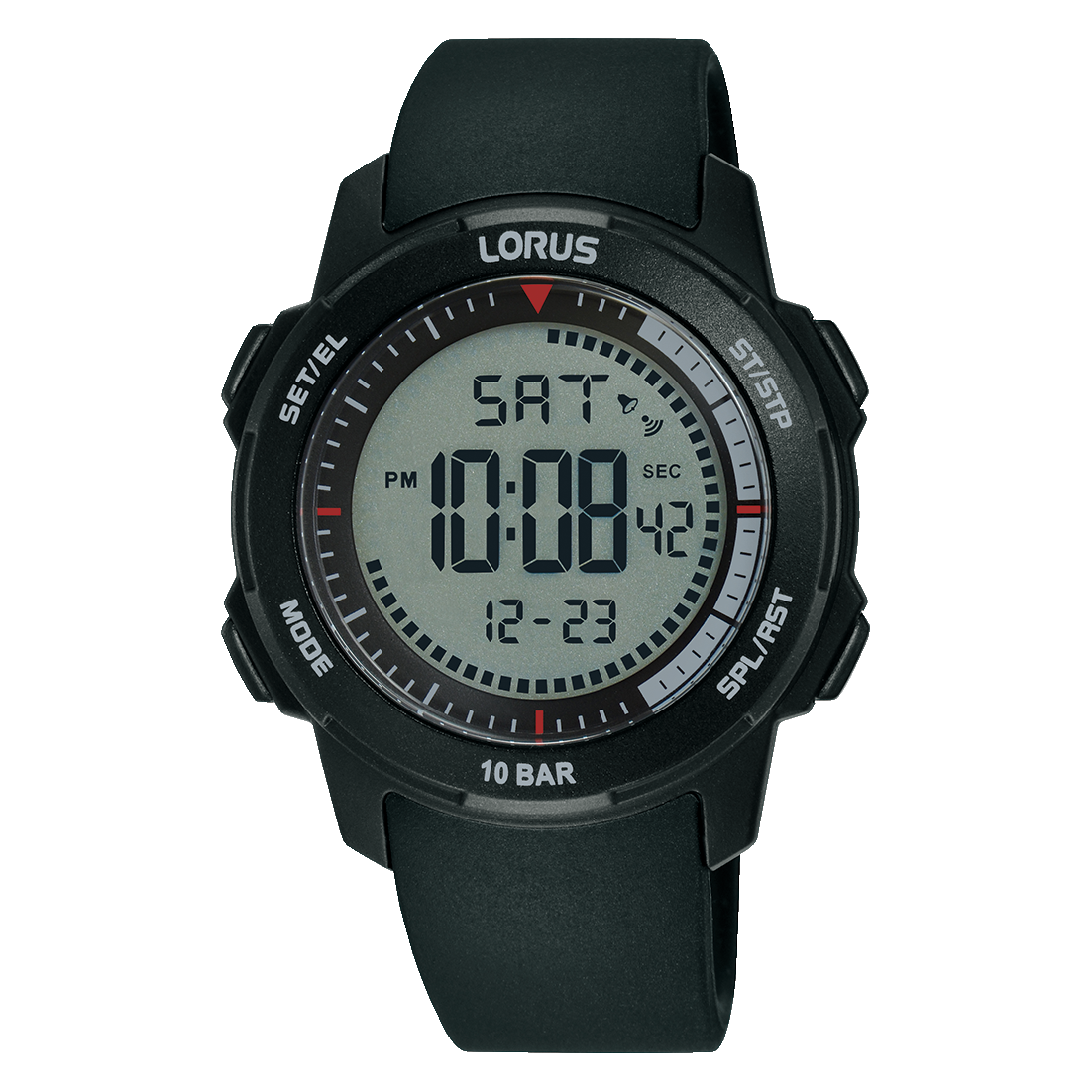 Lorus Sports R2371PX9 Herren Armbanduhr • Digital mit EL-Beleuchtung • 10 BAR wasserdicht