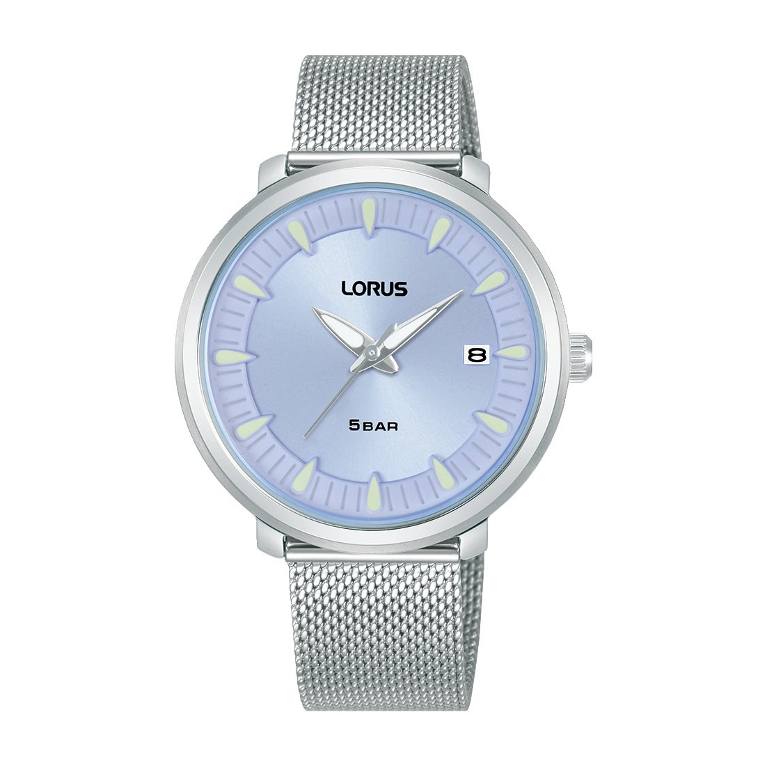 Lorus RG803DX9 Damenuhr Lila • Mineralglas • Edelstahl-Mesharmband