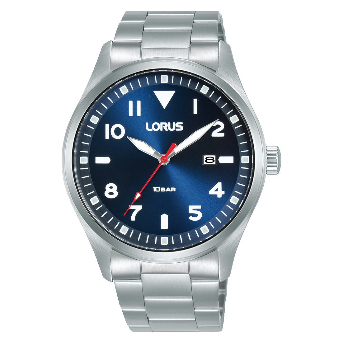 Lorus Sports RH925QX9 Herrenuhr Dunkelblau • Mineralglas • 10 bar Wasserdicht