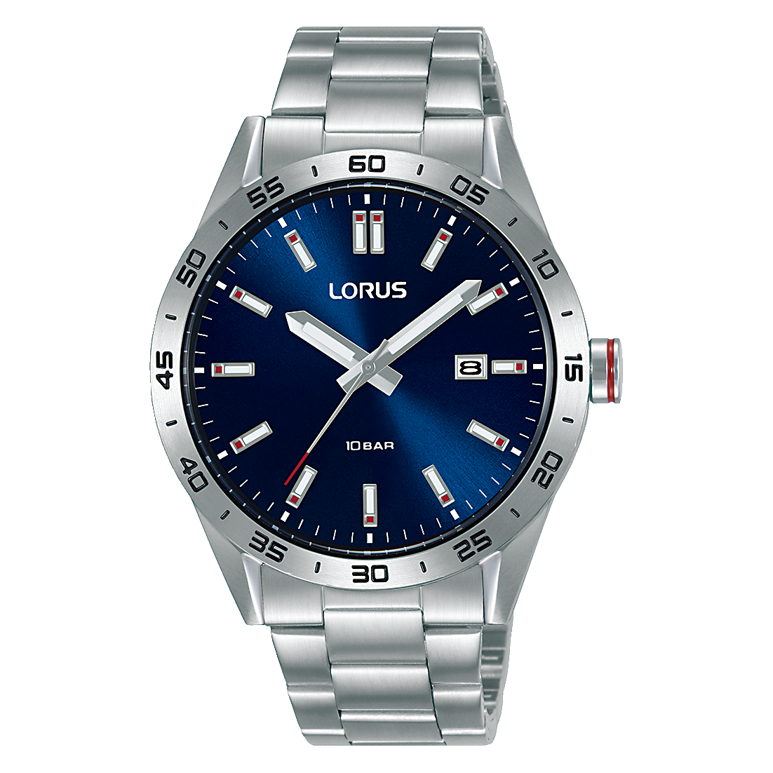 Lorus Sports RH961NX9 Herrenuhr Dunkelblau • Mineralglas • 10 bar wasserdicht