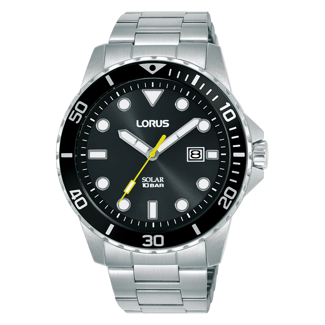 Lorus Sport RX301BX9 Herren Armbanduhr • Solarbetrieb • Edelstahlarmband