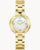 Bulova Rubaiyat 97L181 Damen Armbanduhr Weiß • Saphirglas • Goldfarben Edelstahl