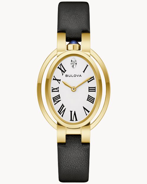 Bulova Rubaiyat Ella Fitzgerald 97P180 Damen Armbanduhr Weiß • Saphirglas • Einzeln gefasster Diamant