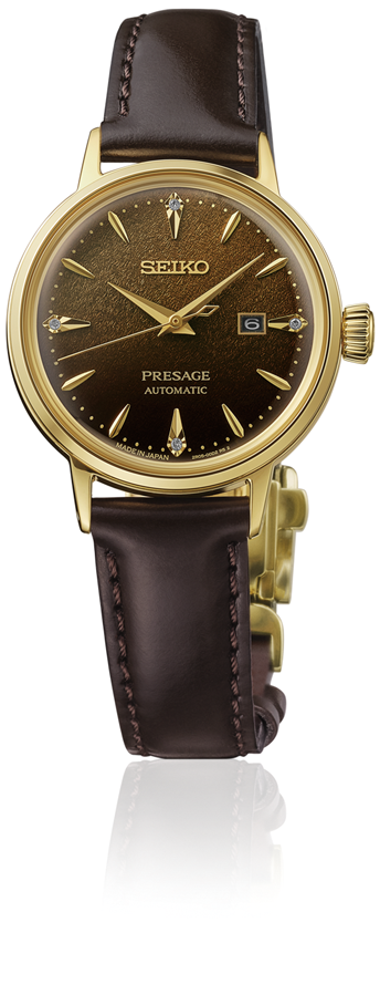 Seiko Presage Cocktail Time SRE020J1 Damen Uhr • Automatik-Uhrwerk • Diamant-Index