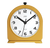 JVD Analogwecker mit gelbem Gehäuse und weißem Zifferblatt, schwarze Zeiger