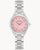 Bulova Sutton 96P249 Damen Armbanduhr Rosa • Saphirglas • 11 Handgefasste Diamanten