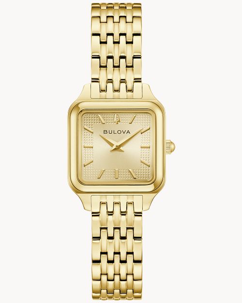 Bulova Sutton 97L191 Damenuhr Champagner • Saphirglas • Quarzwerk GL24