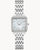 Bulova Sutton 96R256 Damen Armbanduhr Weiß • Saphirglas mit Diamantbesatz • Perlmutt-Zifferblatt