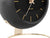 Karlsson Globe KA5832BK Tischuhr Schwarz • Geräuschloses Sweep-Uhrwerk • Glasglobus mit Golddetails, Bild 3