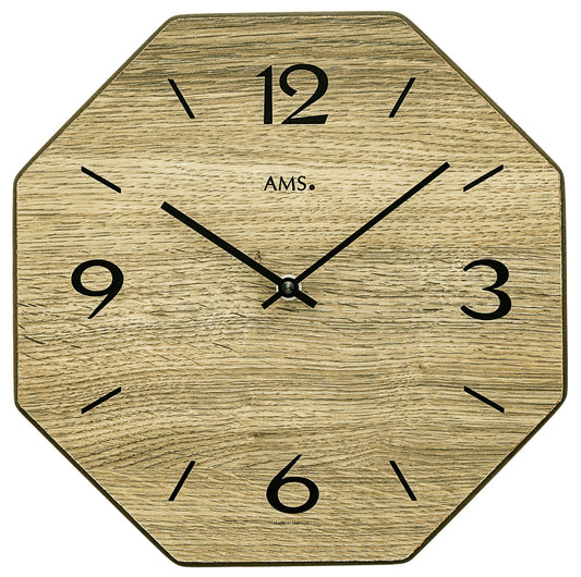 AMS Wanduhr • Präzises Uhrwerk • Hochwertige Verarbeitung