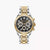 Thomas Sabo Divine Chrono WA0398-291-201 Damen Armbanduhr Schwarz-Gelbgold • Chronograph mit Zirkonia-Indizes • Mineralglas