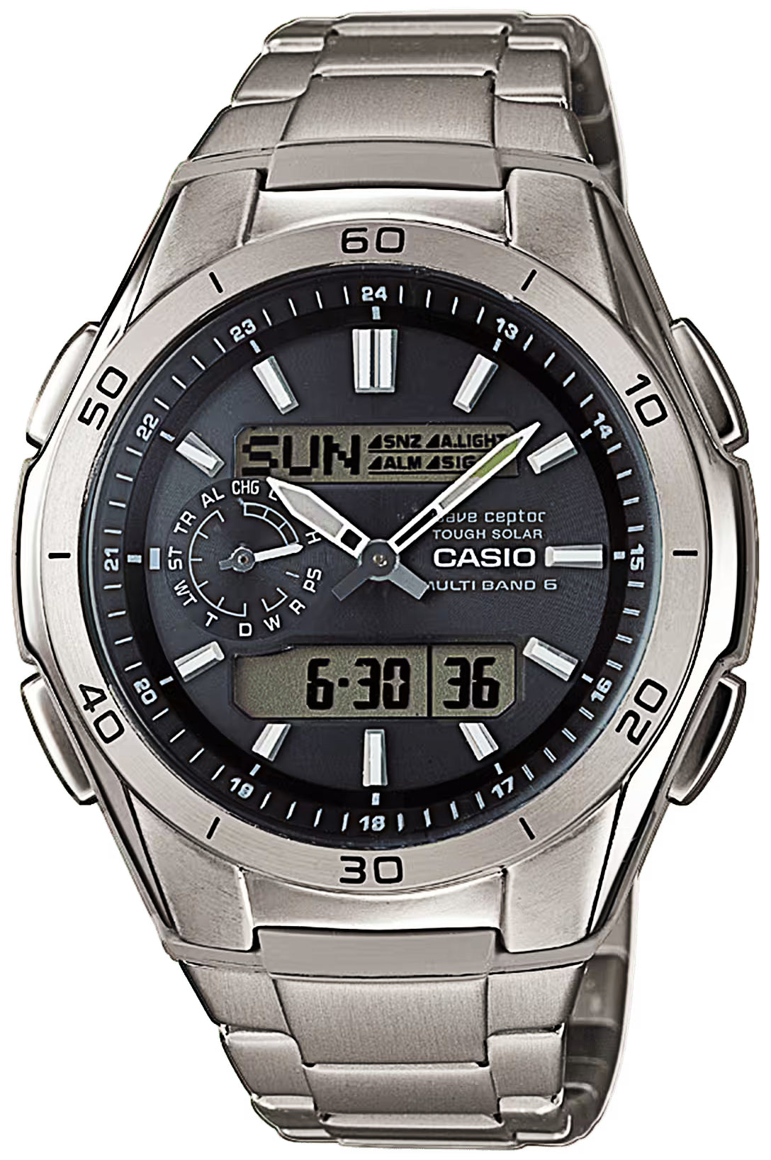 Casio Wave Ceptor WVA-M650TD-1AER Uhr • Titan-Armband • Funksolar