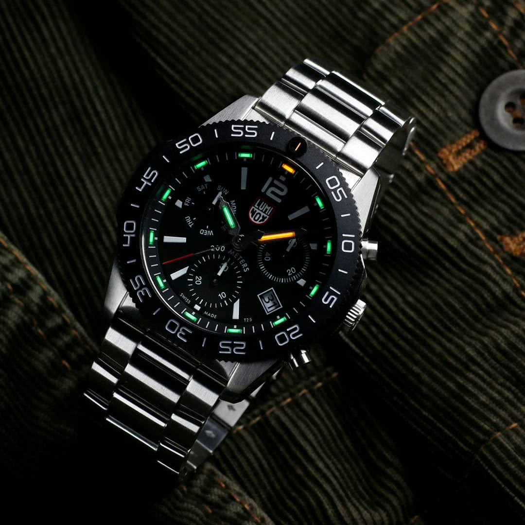 Luminox Pacific Diver Chronograph XS.3142 Herren Uhr • Schweizer Quarzwerk • LLT-Leuchttechnologie