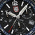 Zifferblatt der Taucheruhr: schwarzes Design, Leuchtzeiger und LUMINOX-Logo