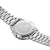 Armband-Rückseite mit Edelstahlboden und Prägung der Herrenarmbanduhr