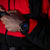 Herrenarmbanduhr mit blauem Zifferblatt und schwarzem Gehäuse, schwarzem Armband