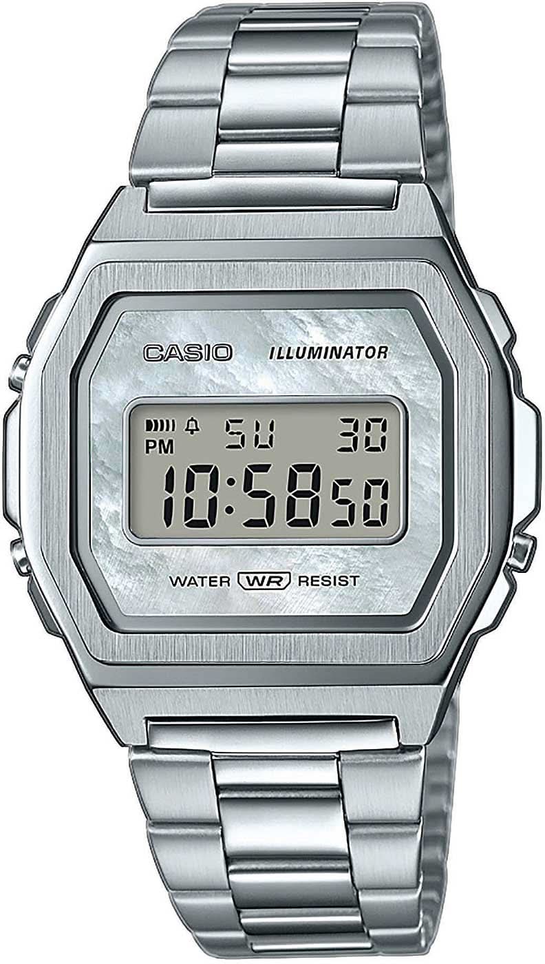 Casio Vintage A1000D-7EF Uhr • Kultiges Retro-Design • Edelstahlgehäuse