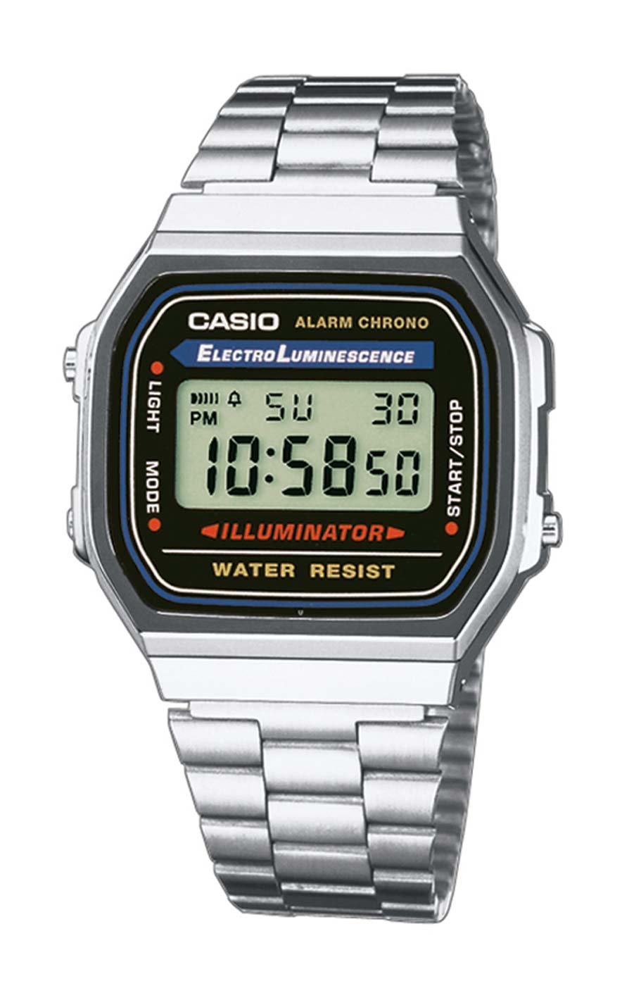 Casio Vintage Iconic A168WA-1YES Uhr • Präzises Quarzwerk • Robustes Edelstahlarmband