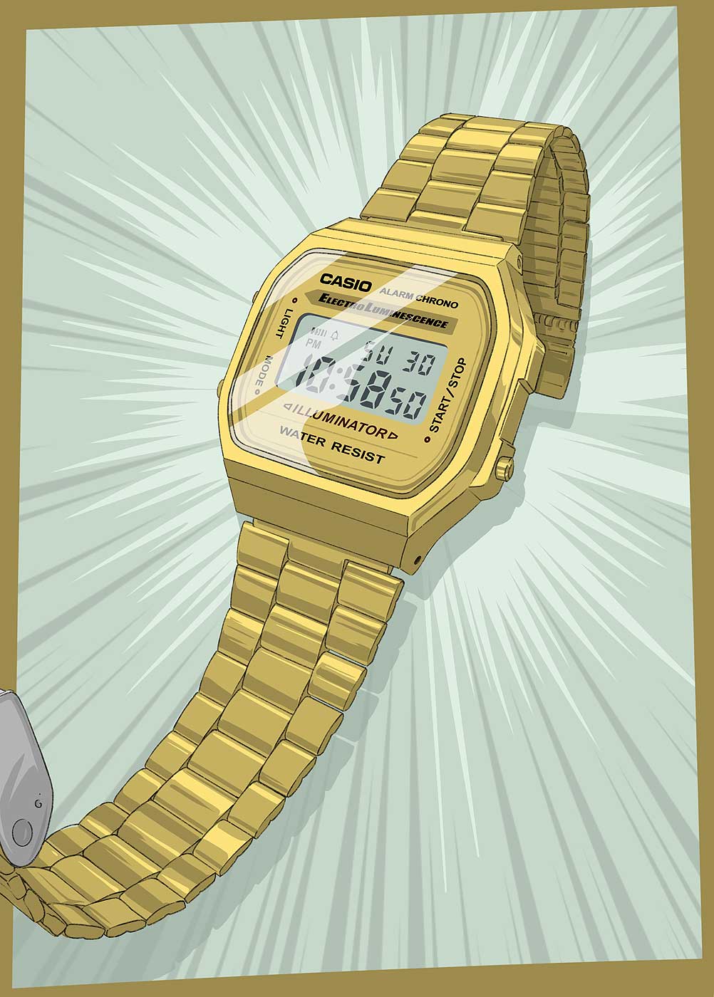 Damenuhr - Casio Modell: A168WG-9EF