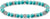 Bead-Armband aus 925 Sterlingsilber mit türkisfarbenen Perlen und verzierten Silber-Elementen