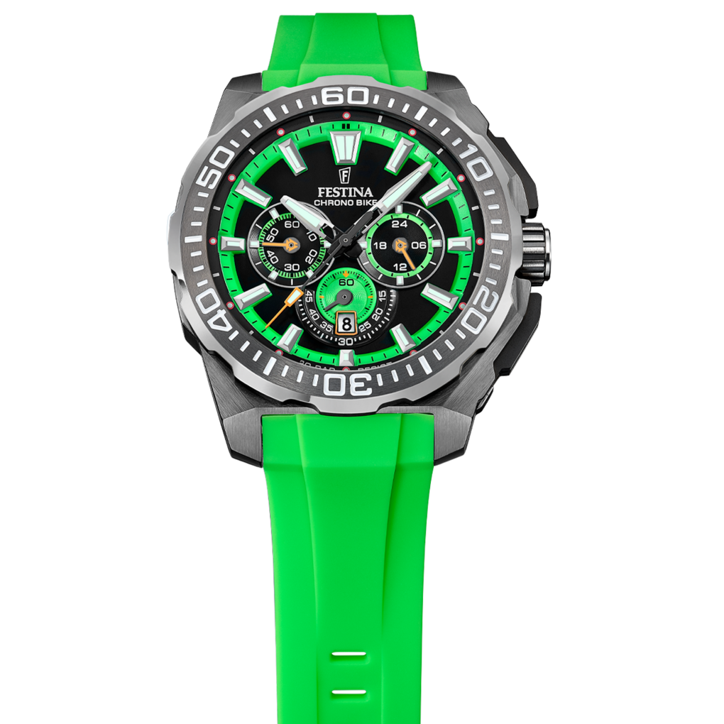 Festina Chrono Bike F20725/3 - grünes Silikonband