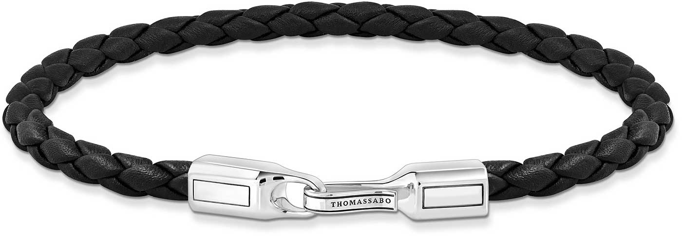 Schmales Lederarmband geflochten - Thomas Sabo Modell: A2147-682-2-L19