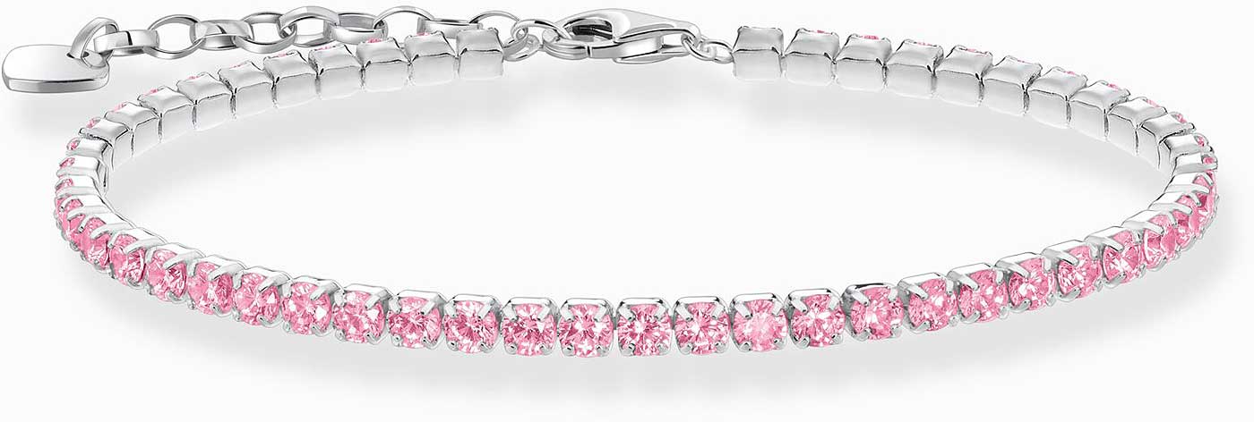 Tennisarmband mit pinken Zirkoniasteinchen - Thomas Sabo Modell: A2167-051-9