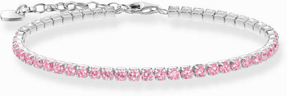 Tennisarmband mit pinken Zirkoniasteinchen - Thomas Sabo Modell: A2167-051-9