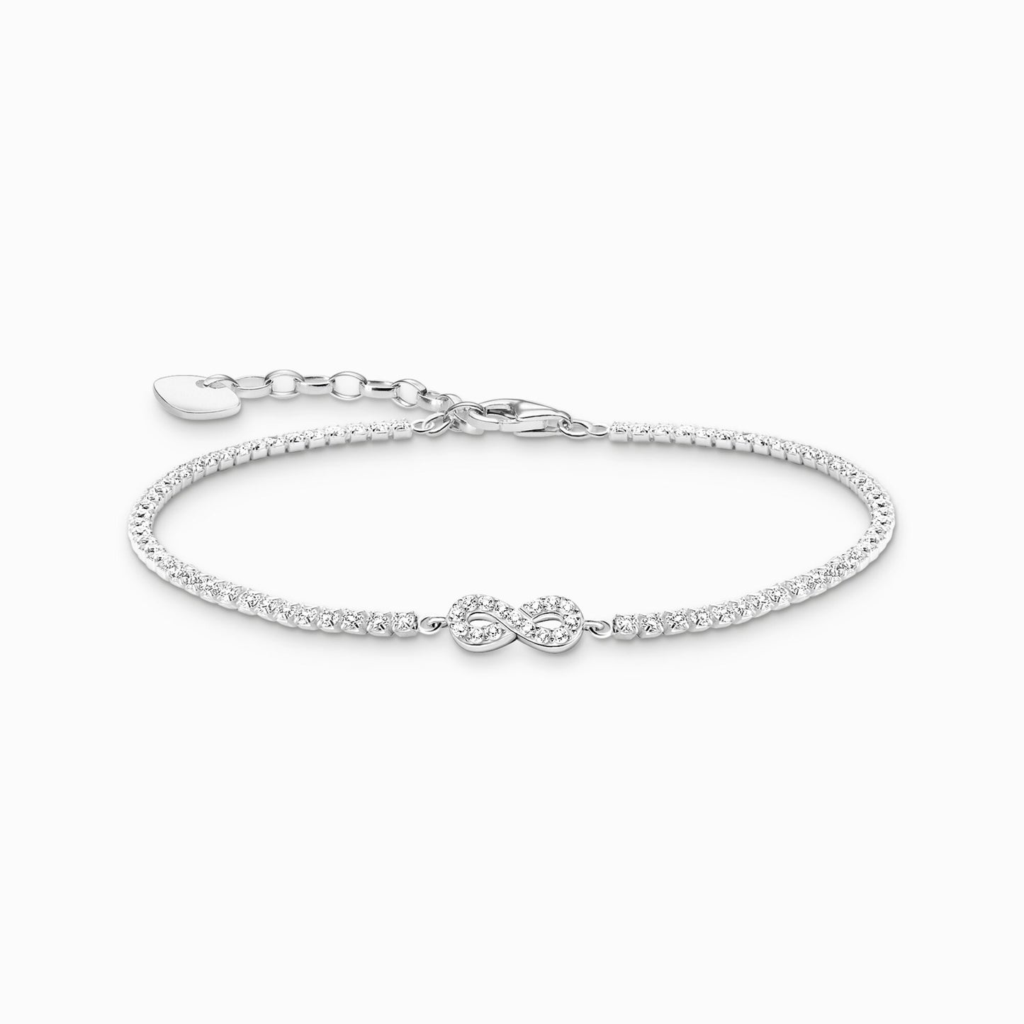 Tennisarmband Infinity mit weißen Zirkonia-Steinen Silber - Thomas Sabo Modell: A2176-051-14-L19V