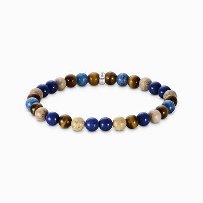 Beads Armband aus Lapislazuli, Dumortierit, Jaspis und Tigerauge - Thomas Sabo Modell: A2193-926-7-L19
