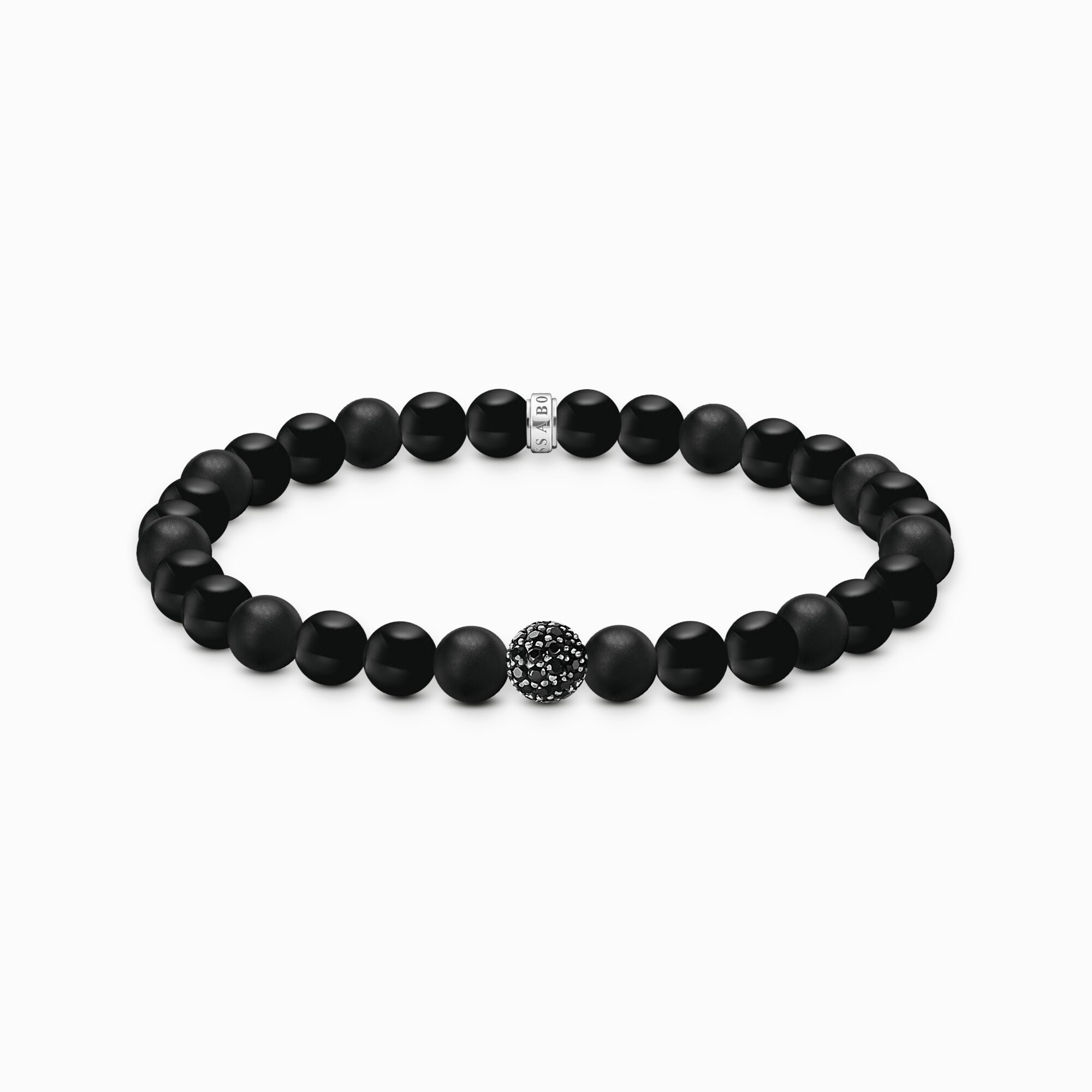 Beads Armband aus Obsidian und schwarzem Zirkoniastein - Thomas Sabo Modell: A2194-705-11-L21