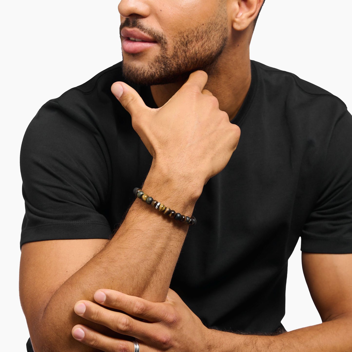 Beads Armband aus Tigerauge, Tigerauge blau-gold - Thomas Sabo Modell: A2196-826-2-L19