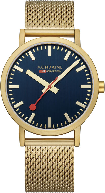 Mondaine Classic A660.30360.16SBBV Unisex Uhr • Schweizer Bahnhofsuhr Design • Quarzwerk