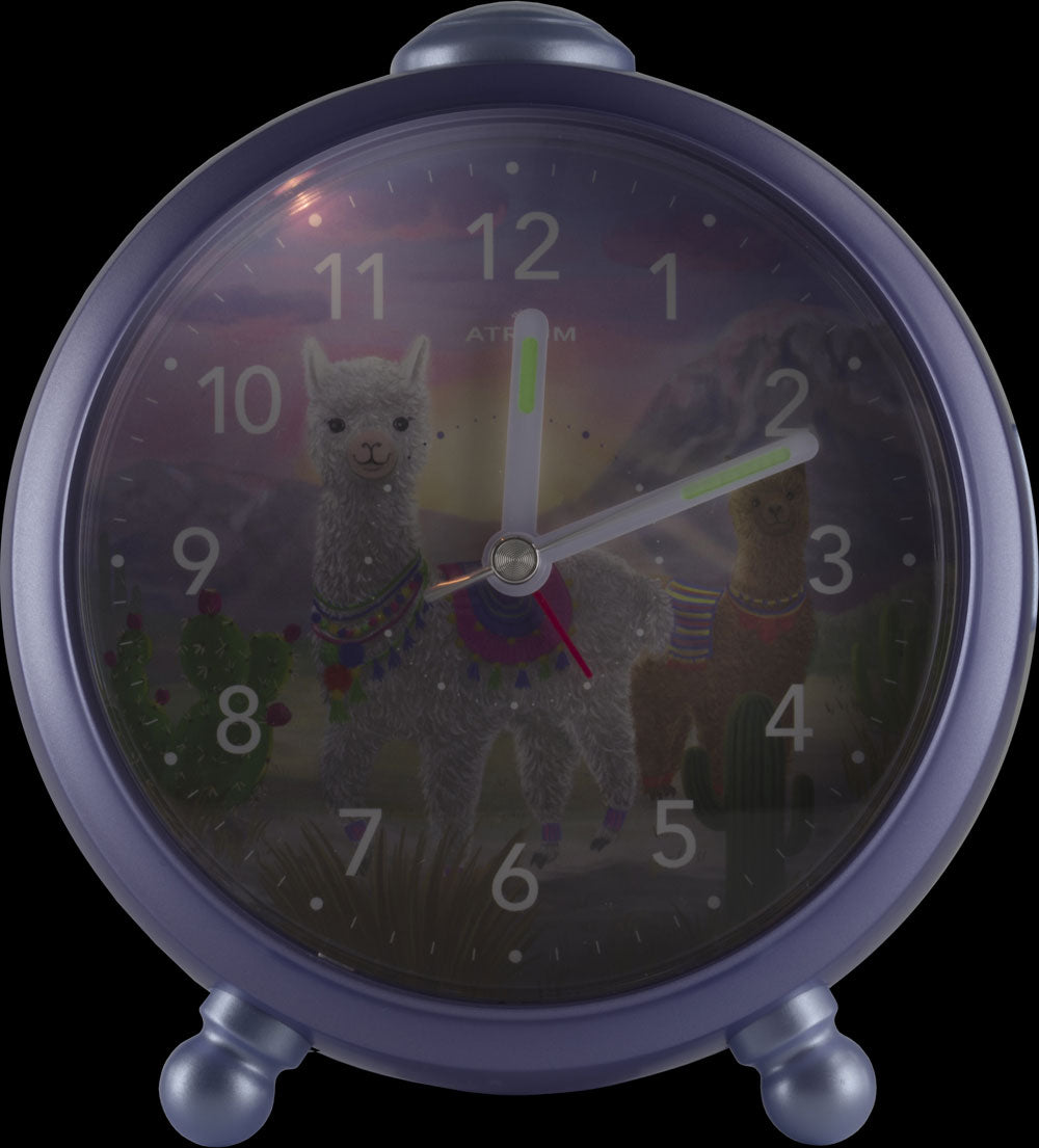 Atrium Alpaka Lama Kinderwecker Analog Quarz