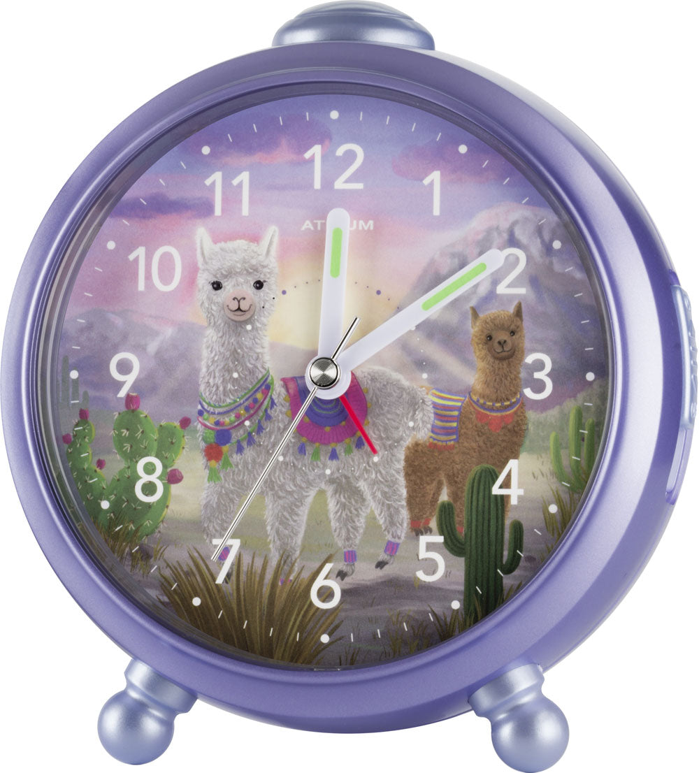 Atrium Alpaka Lama Kinderwecker Analog Quarz
